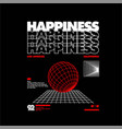 happiness los angeles california simple vintage vector image vector image