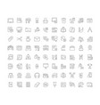 set line icons accounting vector image vector image
