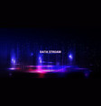abstract big data background cyberspace network vector image