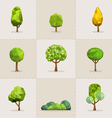 abstract tree low poly vector image