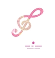 doodle circle texture g clef musical silhouette vector image