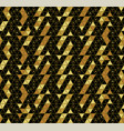 gold and black seamless geometric pattern vector image