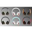 realistic high quality modern headset vector image vector image