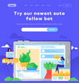 web site design template digital marketing vector image vector image