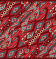 native american traditional fabric patchwork vector image vector image