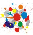 paint splashes background vector image