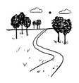 simple hand drawn doodle drawing ink vector image vector image