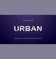 sport future curve wave modern alphabet fonts vector image