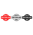 made in switzerland icon swiss quality vector image vector image