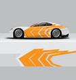 modern sporty abstract car wrap auto sticker vector image