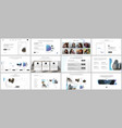 template for website design presentations vector image