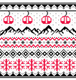 winter sports in mountains gondolas ski pattern vector image vector image