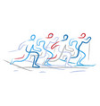 cross country race vector image