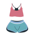 female clothes for sleeping sleepwear shorts vector image vector image