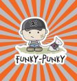 funky-punkie vector image vector image