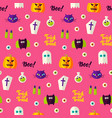 halloween boo seamless pattern vector image vector image