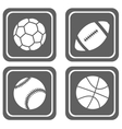 simple sport icons vector image vector image