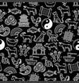 chinese horoscope seamless pattern vector image