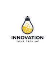light bulb lamp and lab science creative vector image