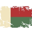 madagascar grunge flag vector image