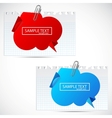 paper cloud bubble for speech vector image