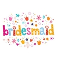 bridesmaid vector image