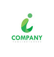 green i logo vector image