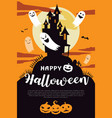 happy halloween poster vector image vector image