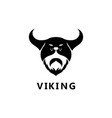 viking head logo and symbol image vector image vector image