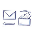 arrows and correspondence pointers set vector image