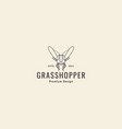 insect grasshopper fly lines logo symbol icon vector image