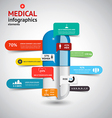 medical infographics vector image vector image