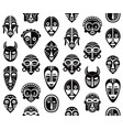 african tribal mask seamless pattern vector image