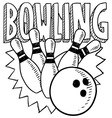bowling vector image
