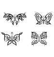 butterfly tattoos vector image