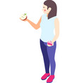 apple or cake composition vector image