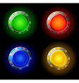 creative buttons vector image vector image