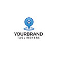 geolocation point logo design concept template vector image vector image