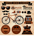hipster elements vector image vector image