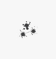 ink paint splash isolated on white background vector image vector image