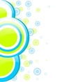 blue and green circles vector image