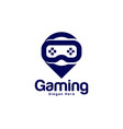 game logo template joystick design icon stylized vector image