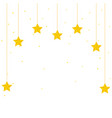space stars decoration cartoon vector image