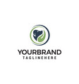 dog care logo design concept template vector image vector image
