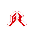 gi - international 2-letter code or national vector image