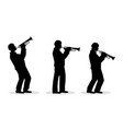 trumpet men vector image