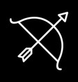 bow icon vector image