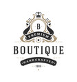 luxury logo template object for logotype vector image vector image