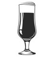 beer tulip glass icon alcohol beverage logo vector image