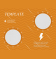business presentation template from infographic vector image vector image